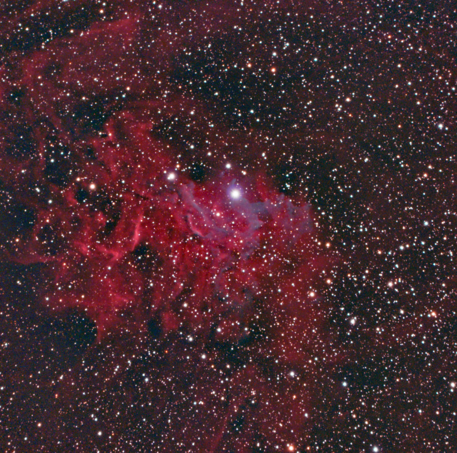 IC405 flaming Star nebula