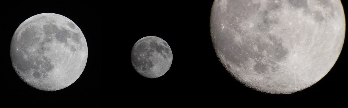 Mond 04.04.2023 - 8" Newton vs. Refraktor Quadruplet Astrograph 65mm + 2x Barlow