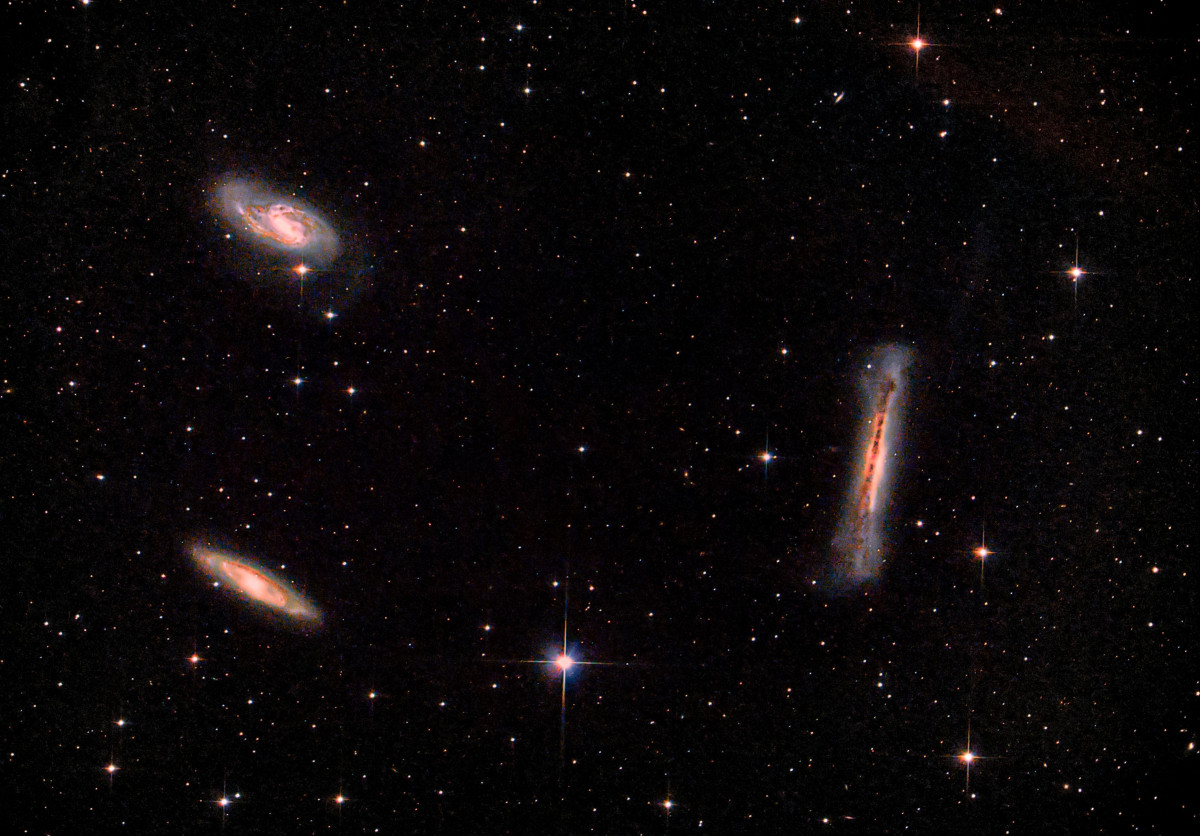Leo-Trio (M 65; M 66; NGC 3628)