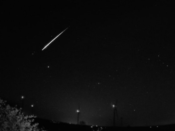 Meteor am 22.04.2023 um 01:13:19Uhr MESZ