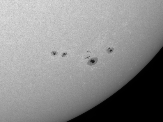 Sun Active Region NOAA13288, NOAA 13285 1.5.2023 15:30 UTC+1