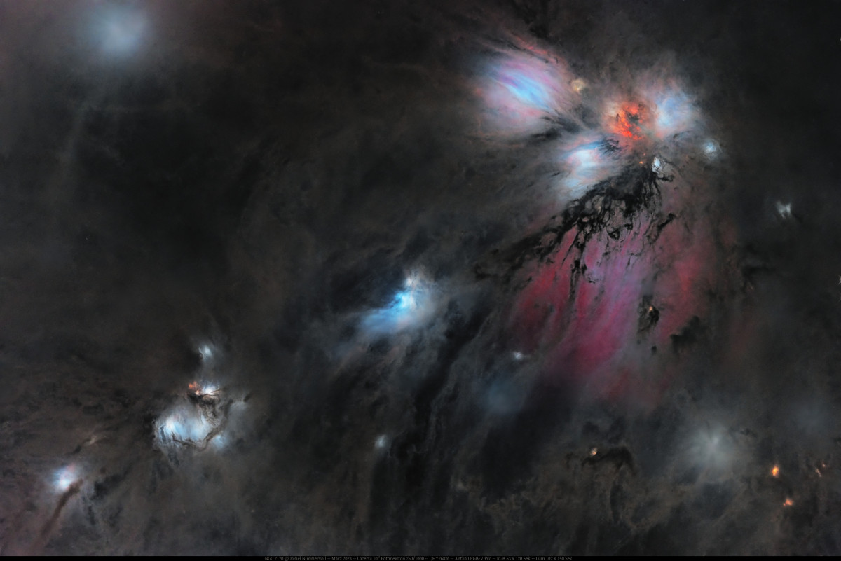 NGC 2170 Starless (Bilddaten erstellt von Daniel Nimmervoll - www.astro-fotografie.at)