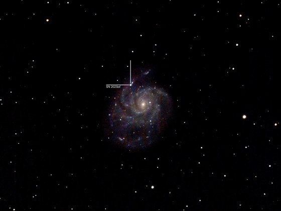 SN 2023ixf - M 101 (NGC 5457) - Feuerrad-Galaxie
