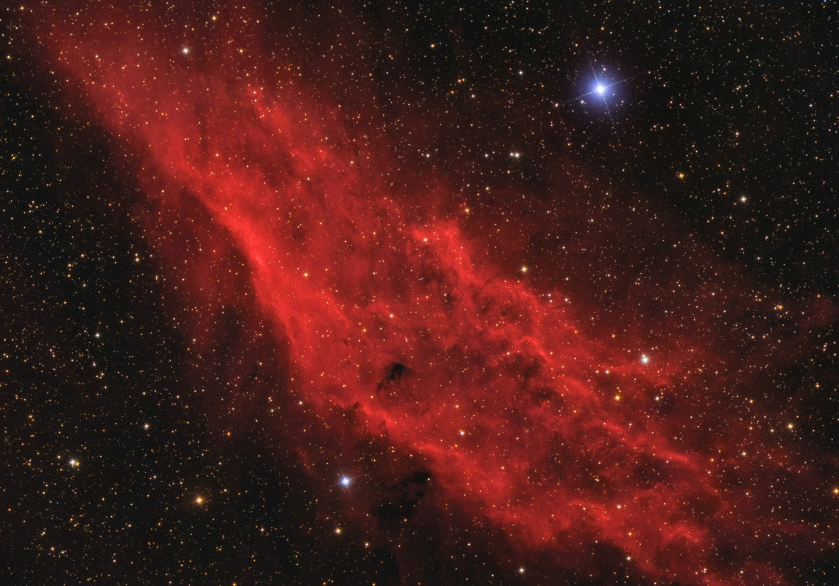 NGC 1499 - The California Nebula in HaRGB