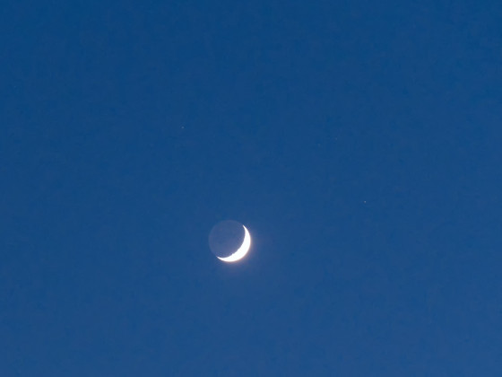 Mond und Venus am 23.05.2023 (mit Pollux und Castor)