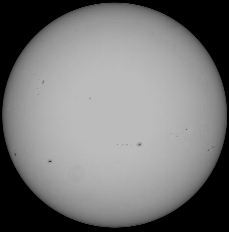 Sonne 20.06.2023 - 8" Newton - Weißlicht