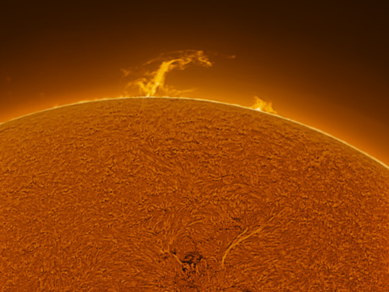 Sonnenprotuberanz vom 26.06.2023