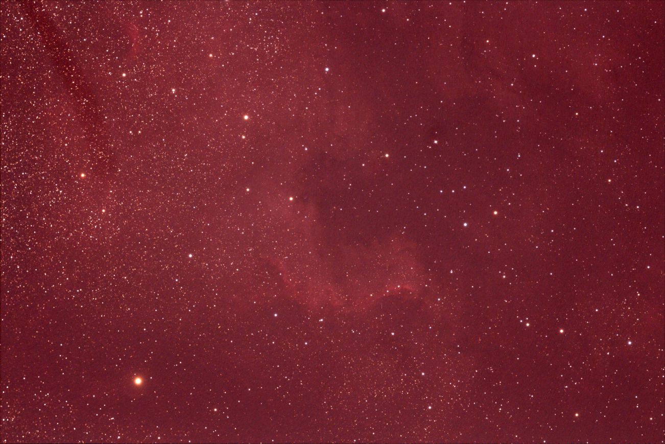 Nordamerikanebel NGC 7000 (mein Erster mit Autoguider)