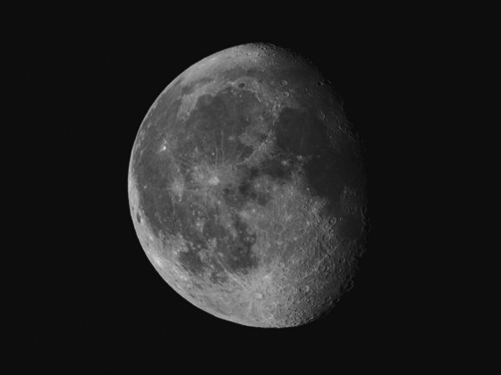 Mond am 07.07.2023 (01:38Uhr MESZ | 83%, abnehmend) mit der Vaonis Stellina