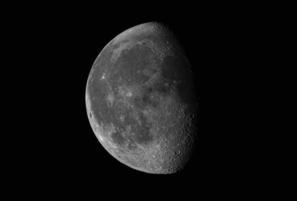 Mond am 08.07.2023 (02:24Uhr MESZ | 73%, abnehmend) mit der Vaonis Stellina