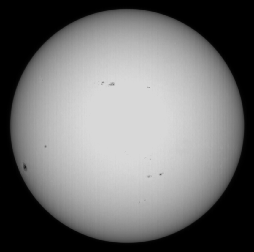 Sonne 07.07.2023 - 8" Newton - Weißlicht