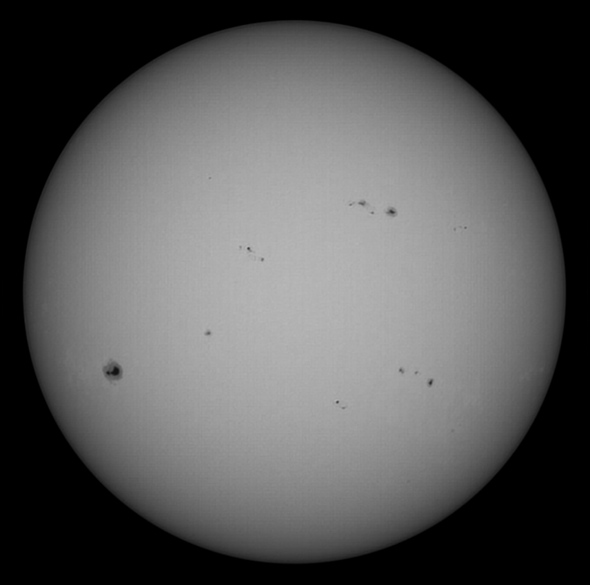 Sonne 09.07.2023 - 8" Newton - Weißlicht