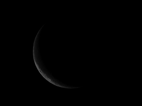 Mond (13%, abnehmend) am 14.07.2023 mit der Vaonis Stellina