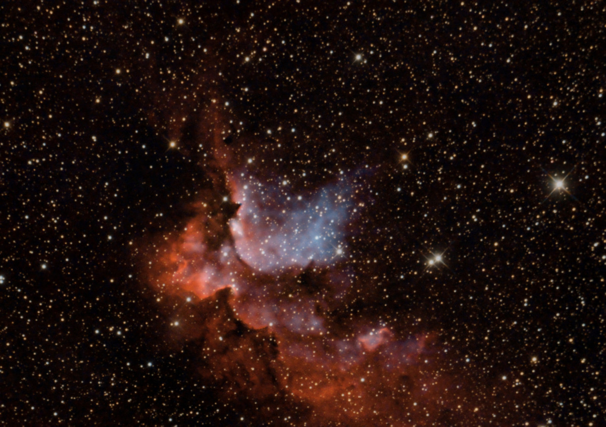 NGC 7380 - Erster Versuch mit dual Schmalband