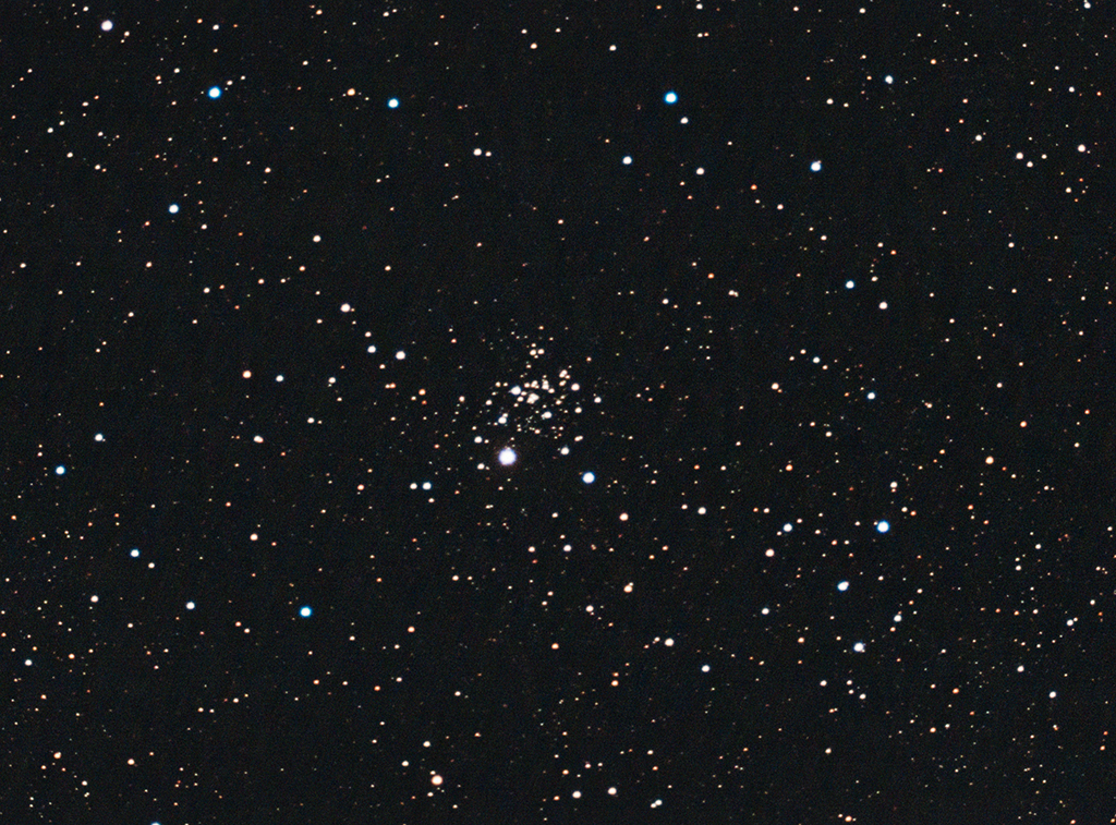 NGC654 Offener Sternhaufen mit der Vaonis Stellina