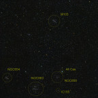 Offene Sternhaufen in Kassiopeia