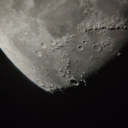 Mare Imbrium, Plato & Vallis Alpes in 133-facher Vergrößerung