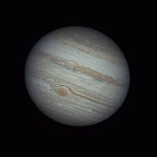 Jupiter am 11.10. in Bewegung GIF