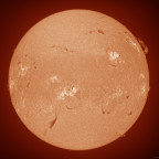 Sonne - 13.06.2026 - H-Alpha - koloriert