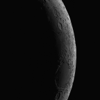 Der Mond am 21. März (Zeiss C-80/500 + Baader FCC)