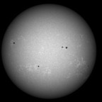Sonne im Bereich 393.3 nm (CaK) +/- 1.5 nm um 18:06 MESZ