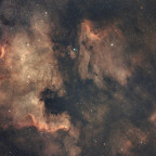 NGC7000 mit Pelikan - ein Schlechtwetter-Mosaik mit dem S50Pro in nur 61 Minuten