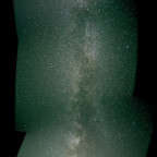 Alpengipfelkreuz-Handy-Milky Way-Pano