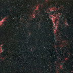 Cirrusnebel (Schleier-Nebel) - 4 Stunden - Schmalband+RGB - OSC ToupTek 2600 Color - TS APO65Q Quadruplet f/6,5