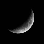 Mond (21%, zunehmend)  am 26.03.2023 mit der Vaonis Stellina