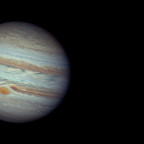 Jupiter und Europa am 17. September 2023