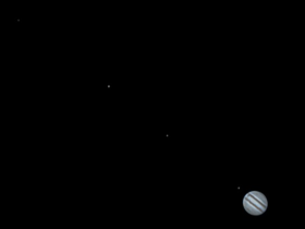 Jupiter mit GSO 8" Newton und den 4 galileischen Monden