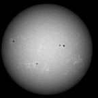 Sonne im Bereich 393.3 nm (CaK) +/- 1.5 nm um 18:06 MESZ - Bearbeitung in Registax 6