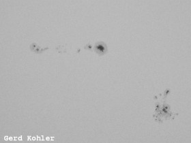 Aufnahme von der Sonne