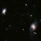 NGC 3718 und NGC 3729 Galaxien - 2. Versuch mit mehr Licht