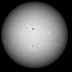 Sonne im Bereich 393.3 nm (CaK) +/- 1.5 nm um 18:42 MESZ