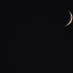 Venus und Mond am 9. Okt. 2021 um 19:16 MESZ