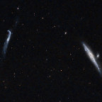 NGC4631 Whale Galaxy und NGC4656 Hockeystick Galaxy