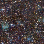 PN's Abell 6 rechts + HFG 1 links in Cass.: 130 min uvir-Sterne über den PN'S + 135 min l-enhance Filter für Hintergrund; 23+25.10.2024; 6" Newton bei f/3 + Canon 750da;