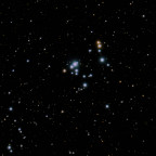 "37"-Haufen NGC 2169 mit C 9.25 bei ca. 1525mm und Canon 77da; 217x10 sec ungeguidet; kein Filter; Mond noch niedrig, schlechtes Seeing; 08.02.2023; ca. 21.00 Uhr