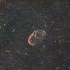 Sichelnebel (NGC6888) - 45 Minuten - OSC ToupTek 2600 Color - Skywatcher 8" Quattro f/4