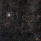 Irisnebel/NGC 7023 Widefield mit 135mm Pentax Altglas  - Zusatzbelichtung