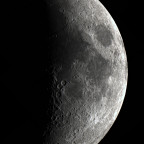 Mond am 27.03.2023 (Mosaik aus 5 Aufnahmen)
