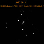 NGC 6012, eine Balkenspirale in der Schlange