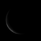 Mond (13%, abnehmend) am 14.07.2023 mit der Vaonis Stellina