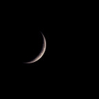 Mond von soeben bei 400mm / Einzelbild