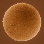 Sonne in H-Alpha am 28.04.2022 (invertiert)
