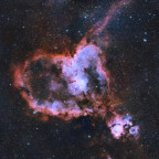The Heart Nebula (IC 1805): A two-by-three Mosaic