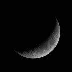 Mond (18%, zunehmend) am 24.02.2023 mit der Vaonis Stellina