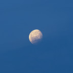 Tageslicht-Mond (90% abnehmend) am 28.02.2024