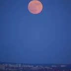 Mondaufgang über Fürth/Nürnberg